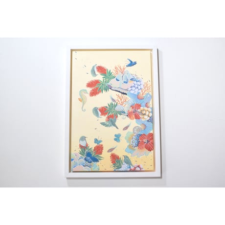 ＜オークション対象作品＞　CORAL GARDEN White eye