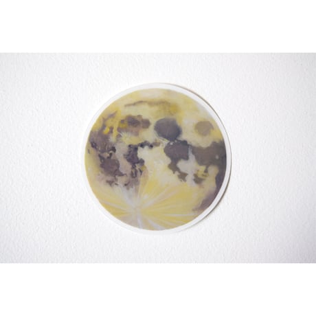 【ステッカー】Little moon yellow