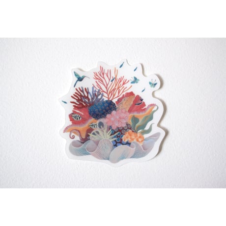 【ステッカー】CORAL GARDEN PINK