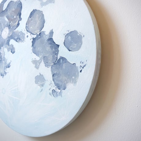 原画　Little moon Blue (直径４０cm)