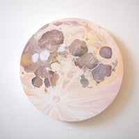 【原画】　Little moon pink (直径３０cm)