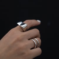 【LOVERS original】silver925 volume square Ring