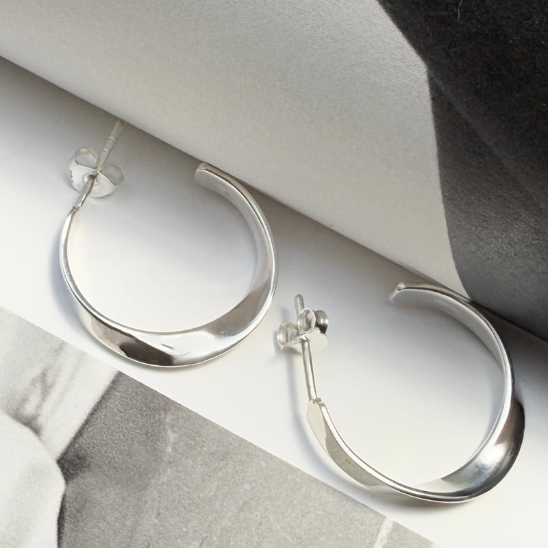 SILVER925 TRIVAL HOOP EARRINGS /シルバー/ピアス SILVER925 TRIVAL HOOP EARRINGS/シルバー/ピアス quip queint