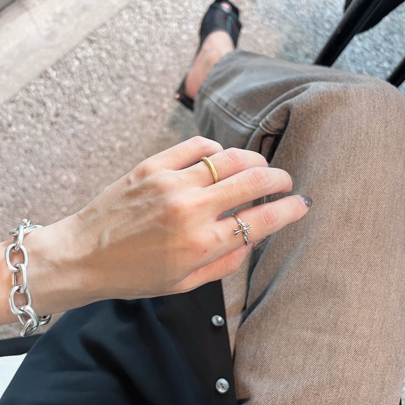 【VINTAGE HOLLYWOOD】(silver925) Double Cross Ring 指輪 Amazon.com: Sterling Silver 925 Cross Ring Double Cross CZ