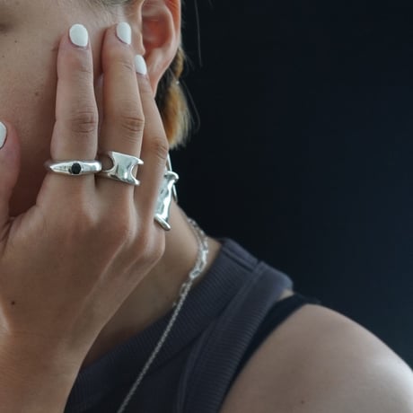 【LOVERS original】silver925 long metal Ring
