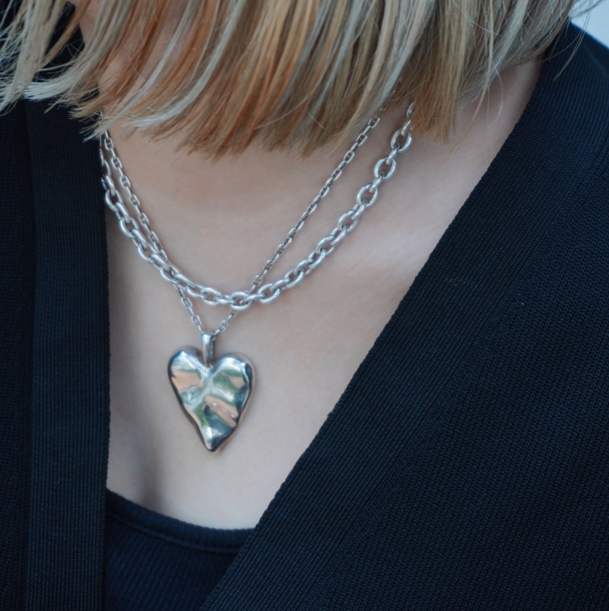 TOPAZZ × LOVERS】silver925 Heart Necklaces | SE TOPAZZ × LOVERS】silver925 Heart Necklaces | SE