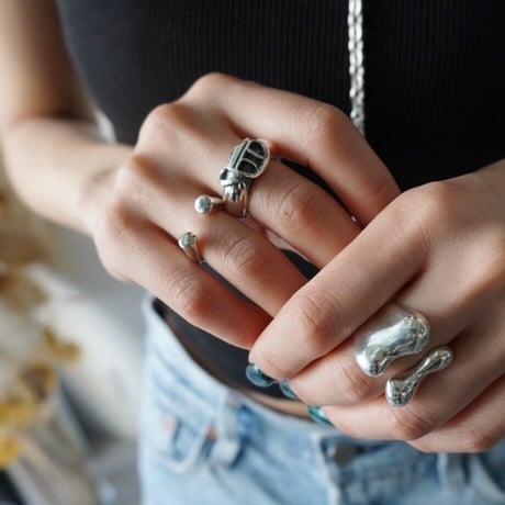 【LOVERS original】silver925 initial Ring