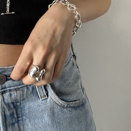 【LOVERS original】silver925 distorted Ring