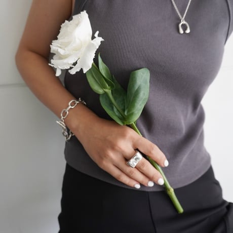 【LOVERS original】silver925 volume square Ring