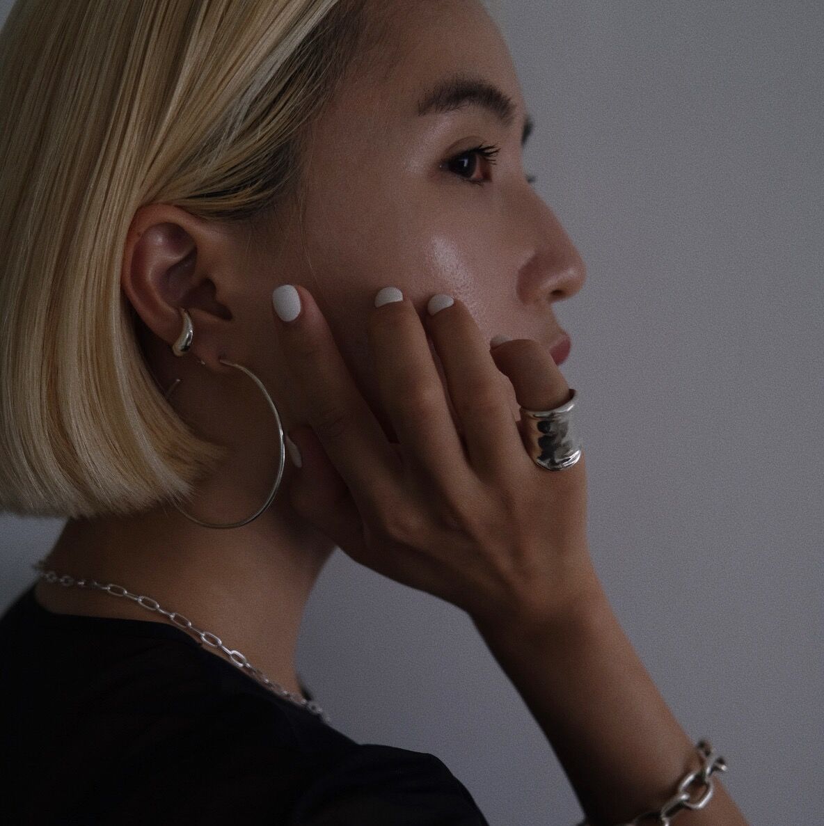 LOVERS original】silver925 bighoop pierce | SEU