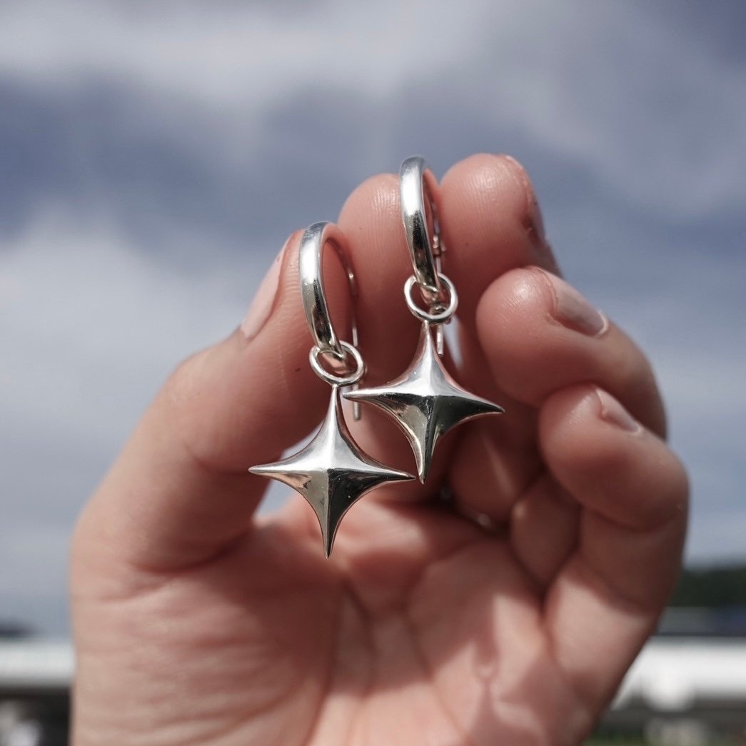 2個セット hatchet l work silver925 ピアス hatchet metal 2個セットシルバー925 ピアス ハチェットメタル