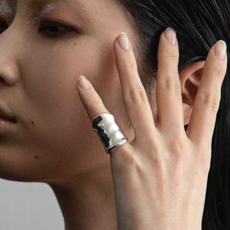 【LOVERS original】silver925 long metal Ring