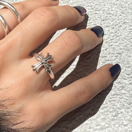 【LOVERS】silver925 czcross Ring