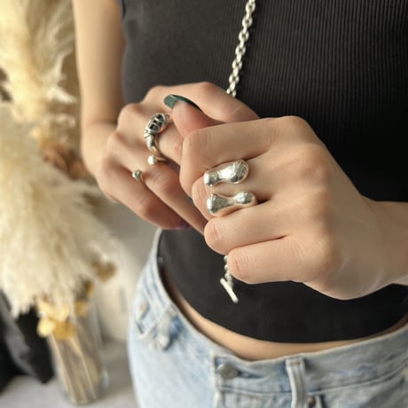 【LOVERS original】silver925 distorted Ring