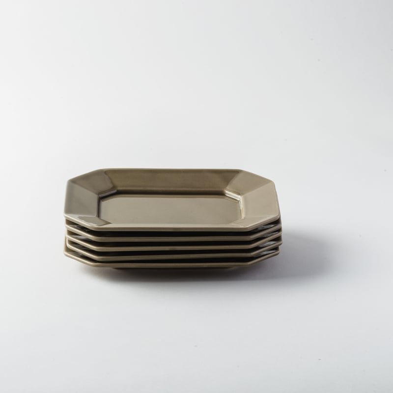 内田鋼一セレクト 萬古焼 八角皿 M グレー 〔 着払い 〕 | gallery on