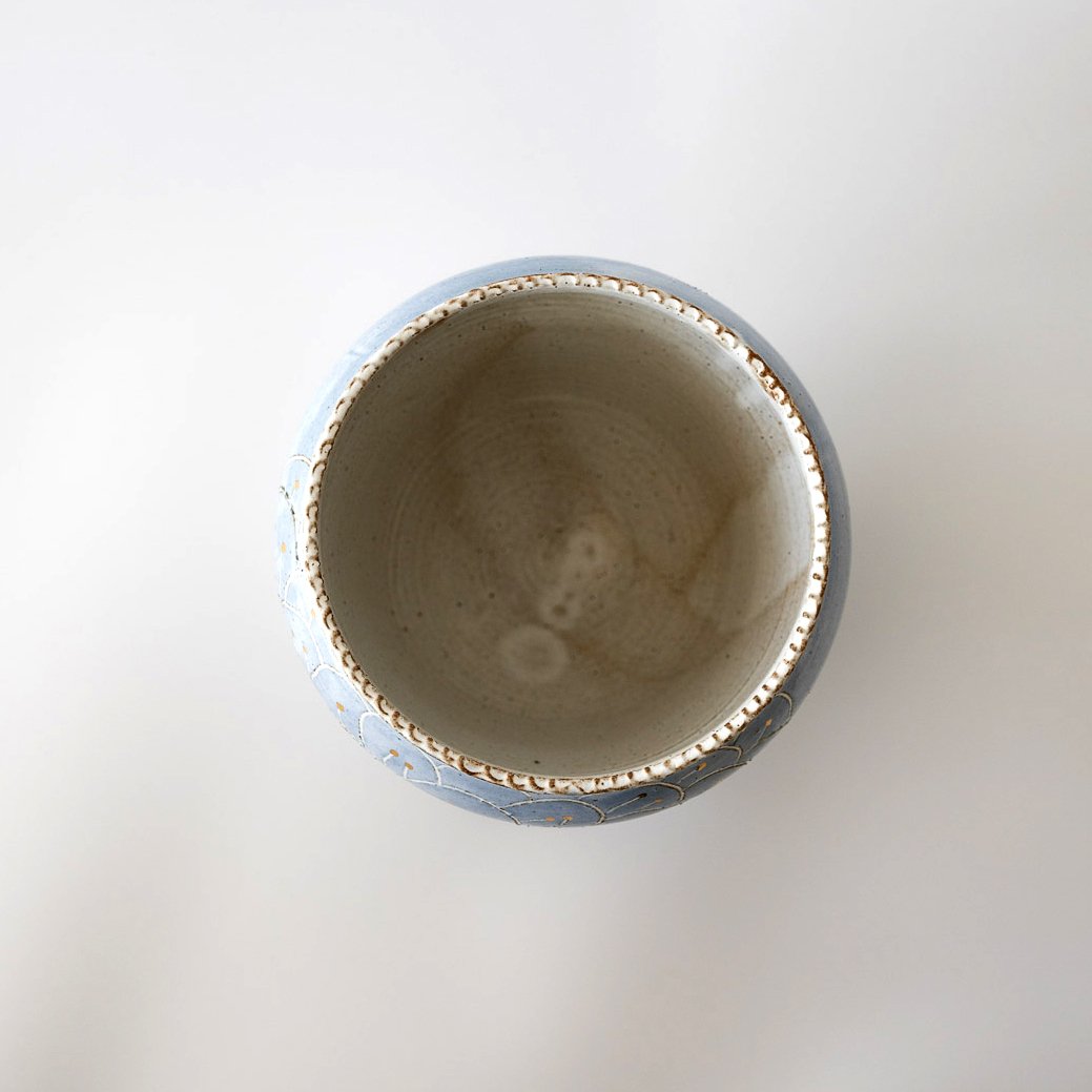 岡崎裕子 Blue&Gold Vase 〔 着払い 〕 | gallery on the hill