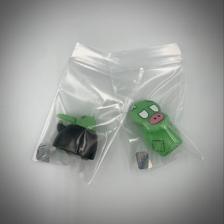 【DAGANGUDO Limited】シカルナ工房　ヒョウタンツギ&スパイダー　緑蓄光成型