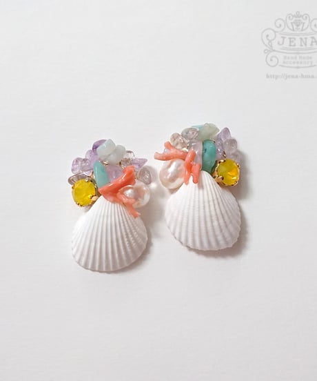 SUMMER DRESS   SHELL 【tropical beach】