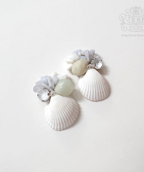 SUMMER DRESS   SHELL 【PALE BLUE】