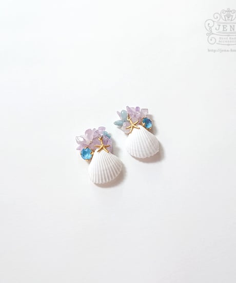 SUMMER DRESS   SHELL 【BLUE DREAMING】