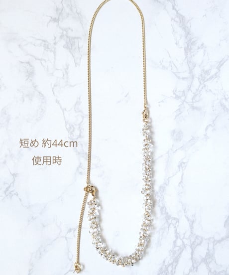 Clear drop series 【a string of light 】ネックレス
