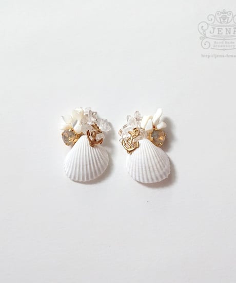 SUMMER DRESS   SHELL 【WHITE DAYDREAM】