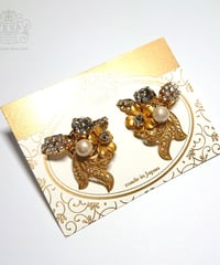 WING  LEAF & FLOWER イヤリング/ピアス