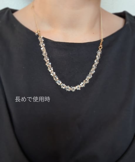 Clear drop series 【a string of light 】ネックレス