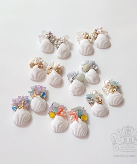 SUMMER DRESS   SHELL 【BEACH WEDDING SILVER】