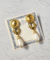 Vintage cabochon & drop pearl 【limited】
