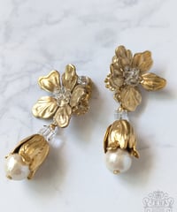 Summer Classical series 【Brass flowers】 イヤリング&ピアス