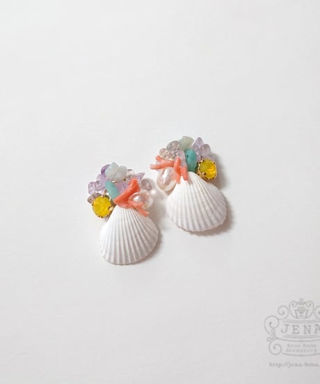 SUMMER DRESS   SHELL 【tropical beach】
