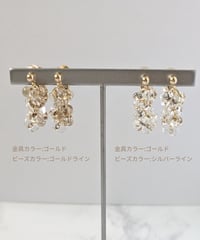 Clear drop series 【a string of light 】イヤリング