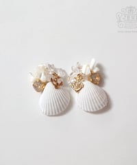 SUMMER DRESS   SHELL 【WHITE DAYDREAM】