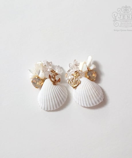 SUMMER DRESS   SHELL 【WHITE DAYDREAM】