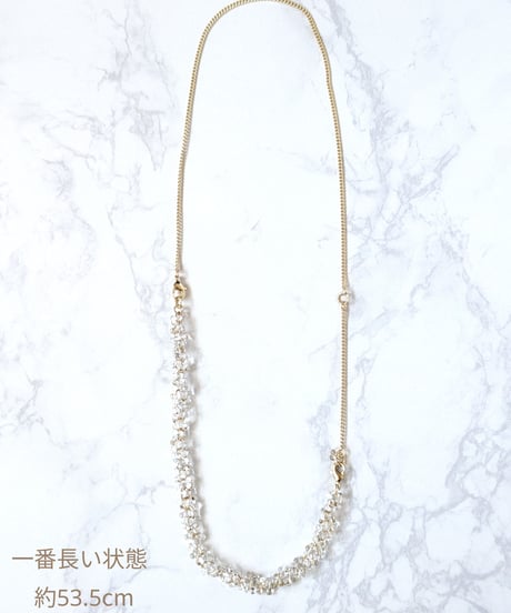 Clear drop series 【a string of light 】ネックレス