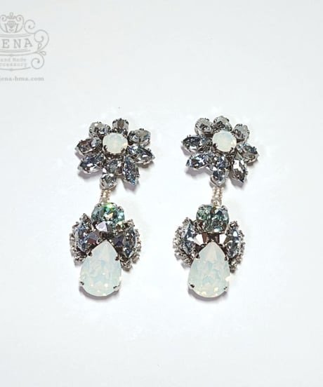 THE STANDARD CRYSTALS for WEDDING 【ホワイトオパール×シルバー】
