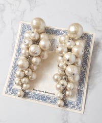 Cotton pearls GRAPE EARRINGS