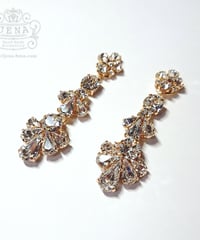 WEDDING EARRINGS 【LONG CRYSTALS】