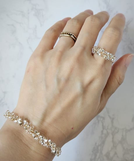 Clear drop series 【a string of light 】ネックレス