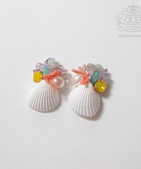 SUMMER DRESS   SHELL 【tropical beach】