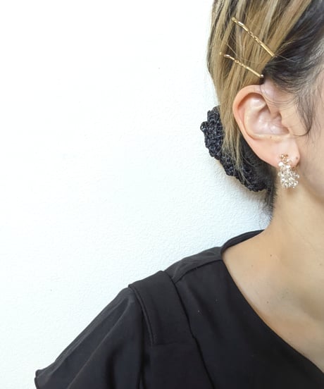 Clear drop series 【a string of light 】イヤリング