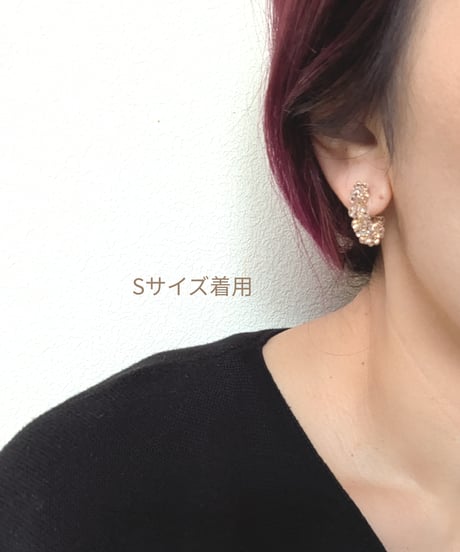 Clear drop series 【a round dance of drops】 ピアスSサイズ