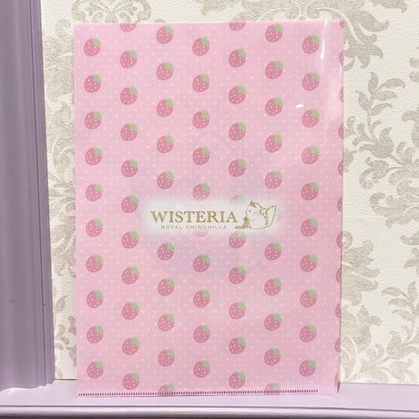 【倉庫一掃セール】【WISTERIA 1st Anniversary】《USAteria》ウサテリアちゃんA4クリアファル　⚫︎