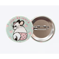 【ICHIGOおパントゥ】缶バッチ 44mm⚫︎