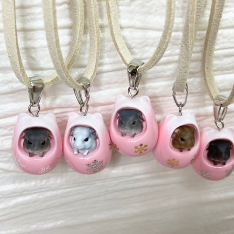 《RC》✖︎《カプリス》チラ壺コロコロネックレス（壺色：ピンク）＊