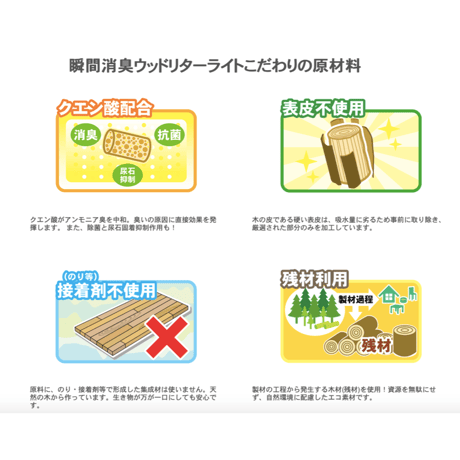 ＜瞬間消臭 ＞ウッドリターライト　7L