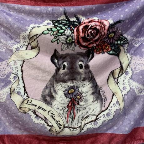 【倉庫一掃セール】＊Chinchilla souri*＊コラボグッズ  『デ・カレンBIGブランケット』　⚫︎