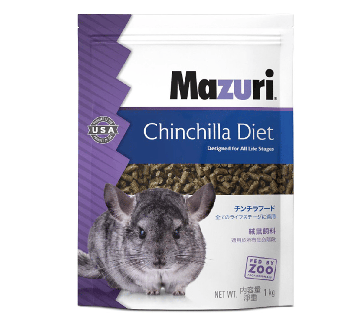 レターパックプラス配送全国600円/2個まで＞Mazuri チンチラフード