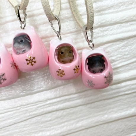 《RC》✖︎《カプリス》チラ壺コロコロネックレス（壺色：ピンク）＊
